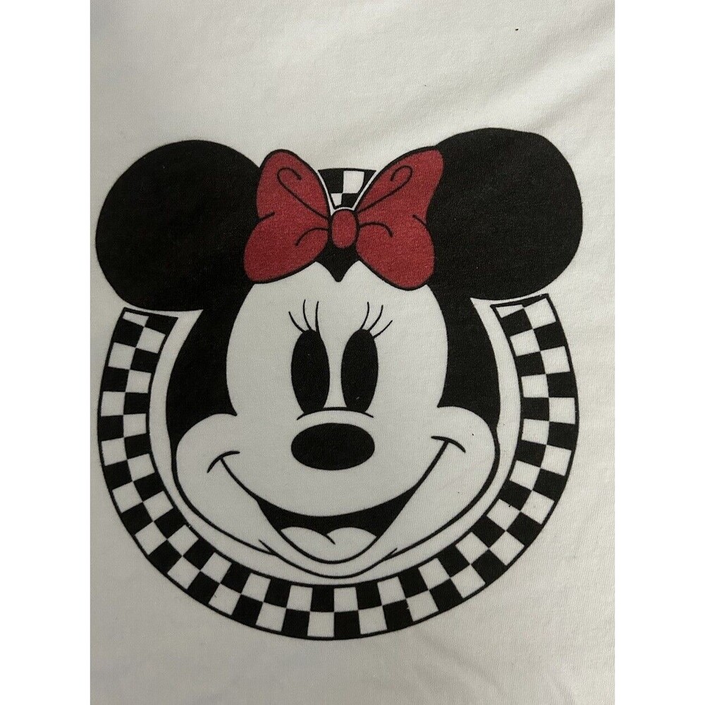 Disney Minnie Mouse Women's T-Shirt M Checkered